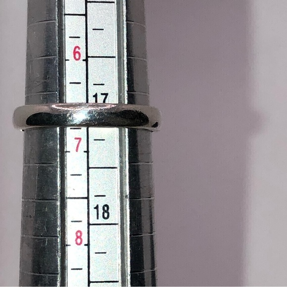 Vtg Sterling & Amethyst Teardrop Pear Shaped Stone Ring Sz 6.75 - Picture 9 of 9